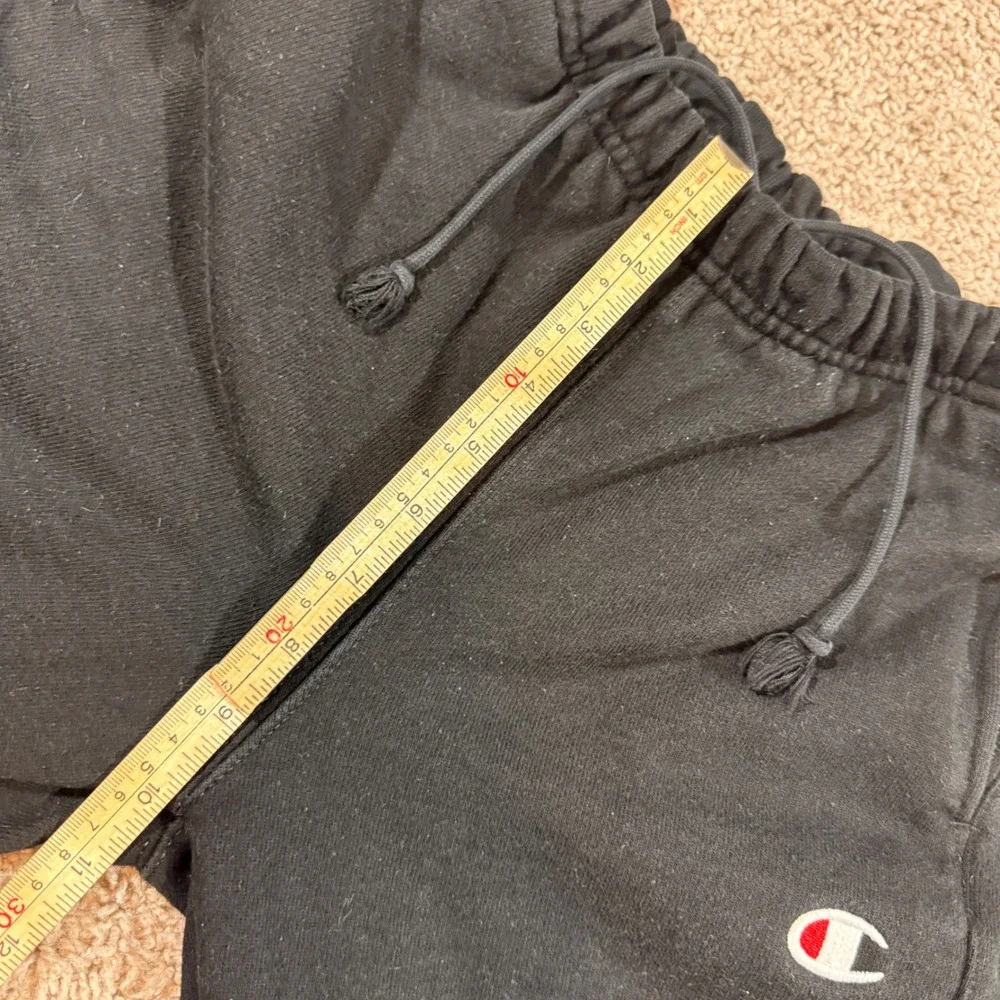 Champion Sweatpants Mens XS Black Good Reverse Weave Fleece Joggers GF884